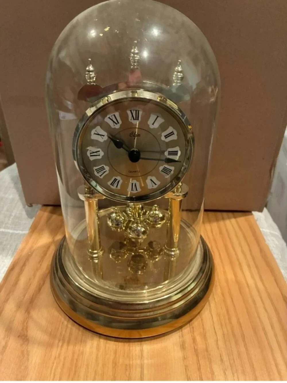 Vintage Anniversary Clock Untested 1980s? Retro As Is no battery cover